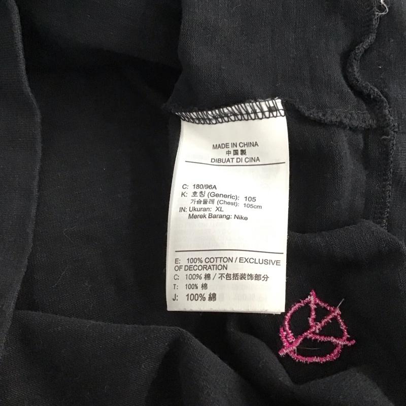 ナイキ NIKE カットソー 長袖 da0630-10 ワールドツアーロングスリーブトップ プリントTシャツ XL ロゴ、文字 黒 / ブラック / メンズ USED 古着 中古 10146578