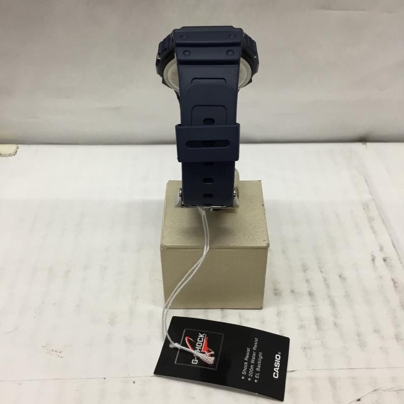 ジーショック G-SHOCK 腕時計 デジタル DW-5600RB 箱有 ロゴ、文字 紺 / ネイビー / メンズ USED 古着 中古 10106515