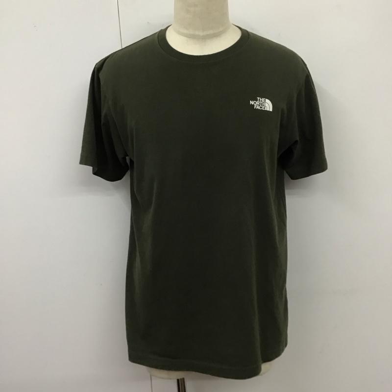 ザノースフェイス THE NORTH FACE Tシャツ 半袖 nt31301z 半袖Tシャツ プリントTシャツ XL ロゴ、文字 カーキ / カーキ / メンズ USED 古着 中古 10124057