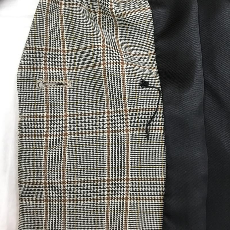 ザラ ZARA ジャケット、上着 ジャケット、ブレザー S チェック 黒 / ブラック / X 茶 / ブラウン / レディース USED 古着 中古 10133858