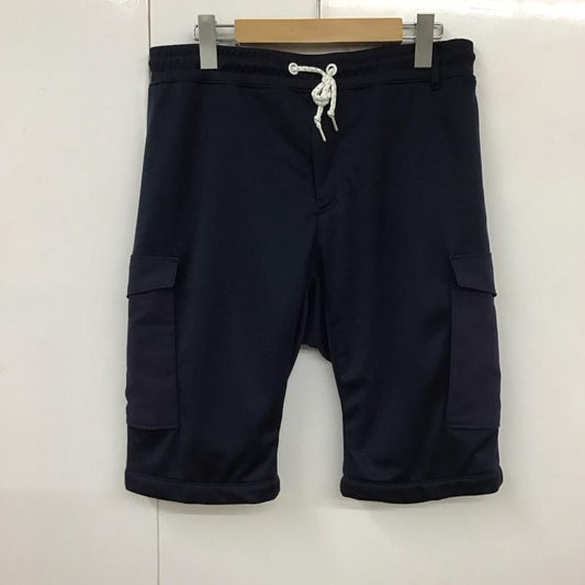 ナリフリ narifuri パンツ ショートパンツ nf5046 ハーフパンツ バイク カーゴ ショーツ スポーツウェア L ロゴ、文字 紺 / ネイビー /  メンズ USED 古着 中古 10127986