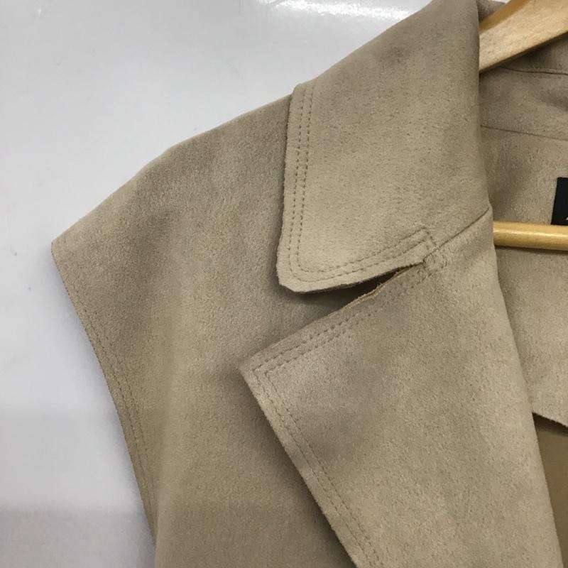 ザラ ZARA ベスト ベスト 8372 246 712 ロング丈 ジレ M 無地 ベージュ / ベージュ / レディース USED 古着 中古 10138661