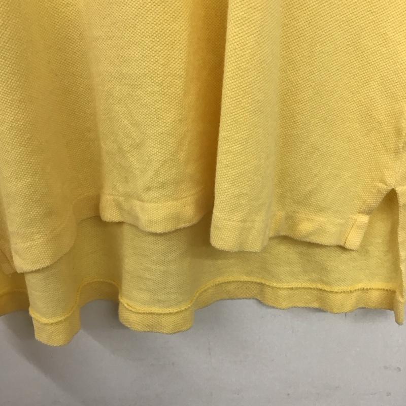 ラルフローレン RALPHLAUREN ポロシャツ 半袖 L 無地 黄 / イエロー / レディース USED 古着 中古 10136447