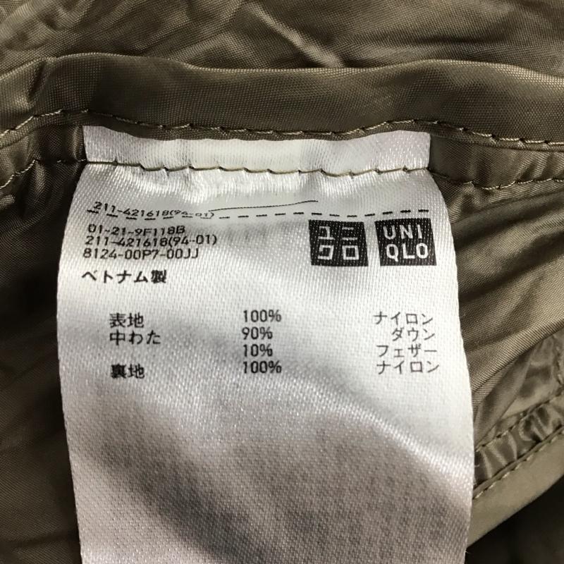 ユニクロ UNIQLO ジャケット、上着 ジャケット、ブレザー 211-421618 ジップアップジャケット ジャンパー ジャケット ダウンジャケット アウター M 無地 灰 / グレー / レディース USED 古着 中古 10124345