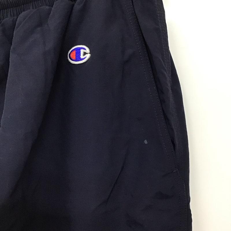 チャンピオン Champion パンツ ショートパンツ ハーフパンツ ショートパンツ ナイロンパンツ L ロゴ、文字 紺 / ネイビー / メンズ USED 古着 中古 10130477