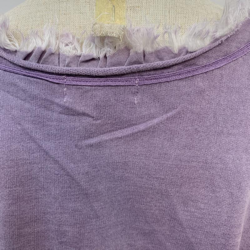 ミッシェル・クラン MICHEL KLEIN カットソー 長袖 42 無地 紫 / パープル /  レディース USED 古着 中古 10042418