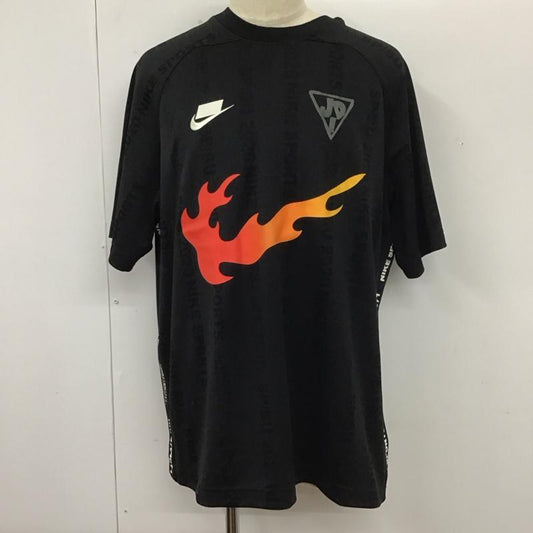ナイキ NIKE カットソー 半袖 cj5197-010 NSPS/SJERSEYTOP 半袖カットソー プリントTシャツ XL ロゴ、文字 黒 / ブラック /  メンズ USED 古着 中古 10112717