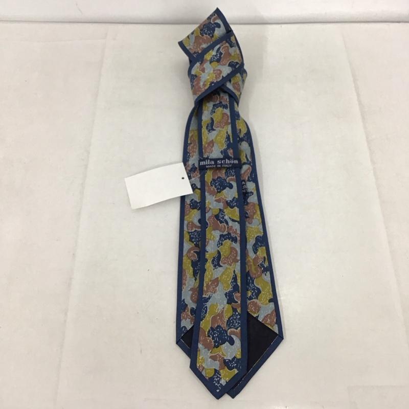 ミラ・ショーン mila schon ネクタイ ネクタイ シルク 総柄 マルチカラー / マルチカラー / メンズ USED 古着 中古 10135323