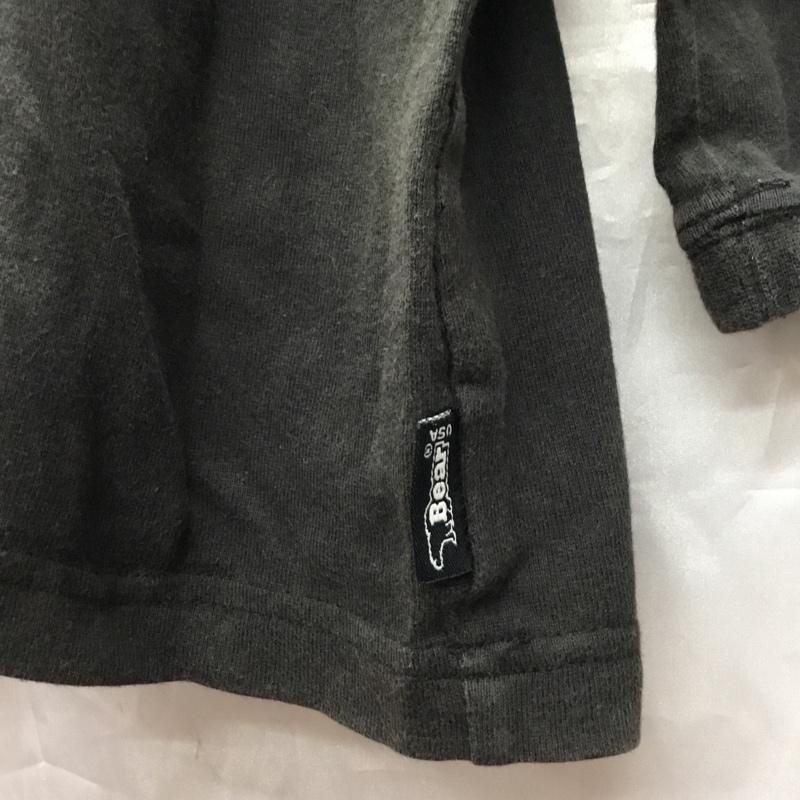 ベアー Bear USA Tシャツ 長袖 B33M9041 クルーネック ロンT プリント クマ XL ロゴ、文字 黒 / ブラック / レディース USED 古着 中古 10119306