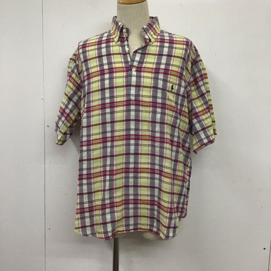 ラルフローレン RALPHLAUREN シャツ、ブラウス 半袖 半袖シャツ カラーシャツ 半袖カットソー チェックシャツ ボタンダウンシャツ M チェック マルチカラー / マルチカラー /  メンズ USED 古着 中古 10109087