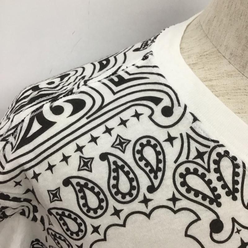 シュプリーム Supreme Tシャツ 半袖 22FW シュプリームxへインズバンダナ柄Tシャツ 半袖カットソー クルーネックカットソー M バンダナ柄 白 / ホワイト / X 黒 / ブラック / メンズ USED 古着 中古 10106609