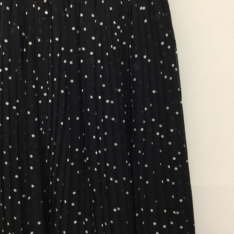 ショコラ フィネ ローブ chocol raffine robe スカート ロングスカート FREE ドット 黒 / ブラック / レディース USED 古着 中古 10134750