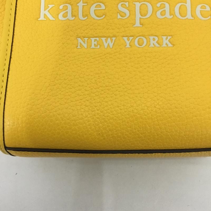 ケイトスペード Kate Spade ショルダーバッグ ショルダーバッグ K7295 エラ ミニトート ハンドバッグ 2WAY ロゴ、文字 黄 / イエロー / レディース USED 古着 中古 10124632