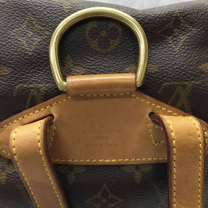 ルイヴィトン LOUIS VUITTON リュックサック、デイパック リュックサック、デイバッグ SP0020 ミニモンスリ モノグラム 総柄 茶 / ブラウン / X ダークブラウン / ダークブラウン / レディース USED 古着 中古 10110578