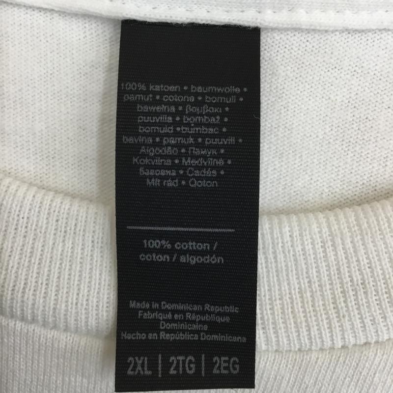 ユーズドクロージング used clothes Tシャツ 半袖 GILDAN RN93846 CA25181 Tシャツ 白 XXL ロゴ、文字 白 / ホワイト / メンズ USED 古着 中古 10130952
