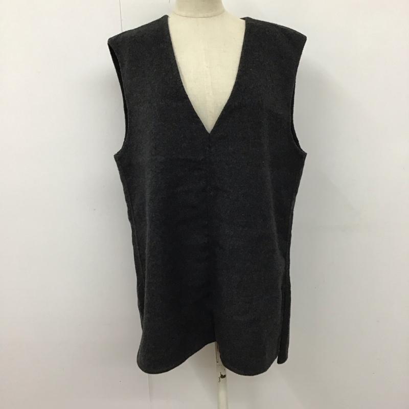 ユナイテッドアローズグリーンレーベルリラクシング UNITED ARROWS green label relaxing ベスト ベスト 無地 チャコールグレー / チャコールグレー / レディース USED 古着 中古 10123607