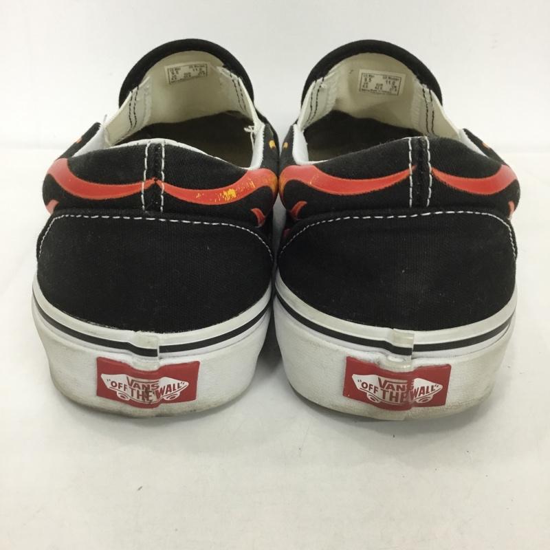 バンズ VANS スリッポン スリッポン 500714 フレイム 27.5cm 27.5cm 黒 / ブラック / X 白 / ホワイト / X 橙 / オレンジ / メンズ USED 古着 中古 10125406