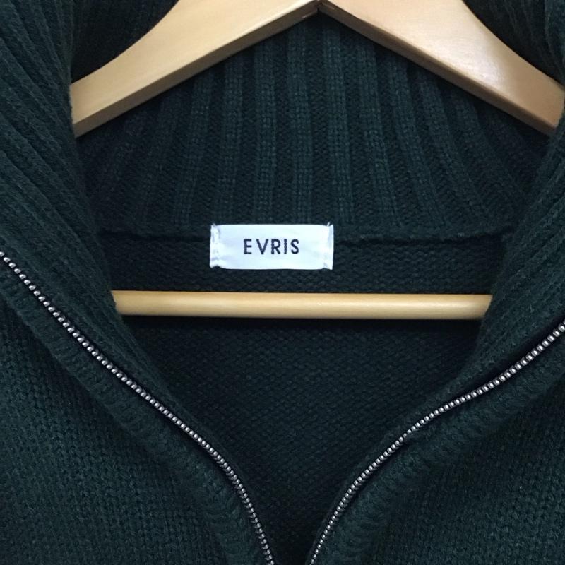 エヴリス EVRIS ニット、セーター 長袖 372252601701 ノルディックZIPニット FREE 緑 / グリーン / レディース USED 古着 中古 10130973
