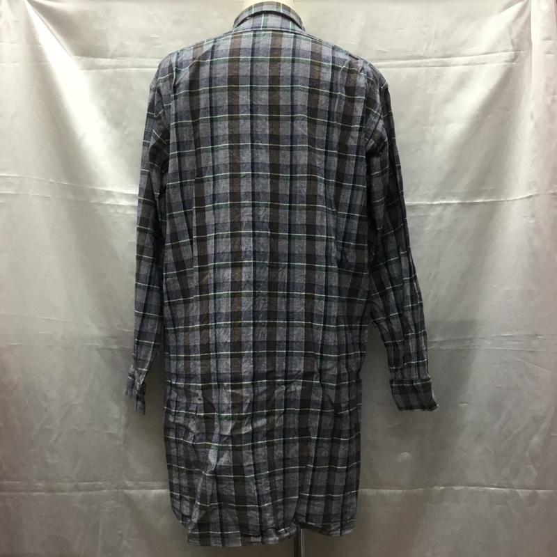 古着 USED シャツ、ブラウス 長袖 長袖シャツ チェックシャツ カラーシャツ 長袖カットソー 古着 フランス グランパシャツ 42 チェック マルチカラー / マルチカラー /  メンズ USED 古着 中古 10109590