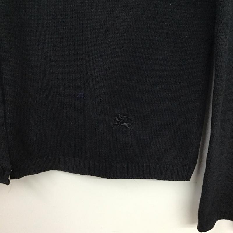 バーバリーブルーレーベル BURBERRY BLUE LABEL カーディガン 長袖 M 無地 黒 / ブラック / レディース USED 古着 中古 10129764