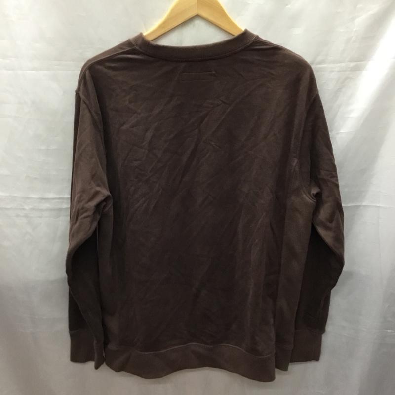 インヘリット INHERIT トレーナー 長袖 18-070-720-5000-3-0 フェイクスウェードロングスリーブTシャツ M 無地 茶 / ブラウン /  メンズ USED 古着 中古 10119005