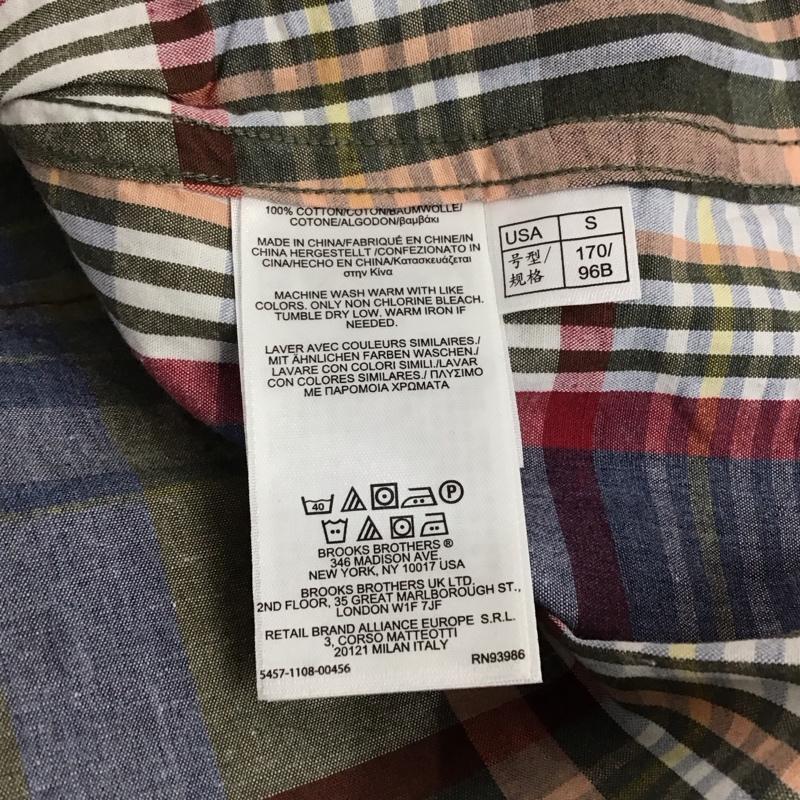 ブルックス BROOKS シャツ、ブラウス 長袖 長袖シャツ チェックシャツ カラーシャツ ボタンダウンシャツ ポケットシャツ S チェック マルチカラー / マルチカラー / メンズ USED 古着 中古 10111124
