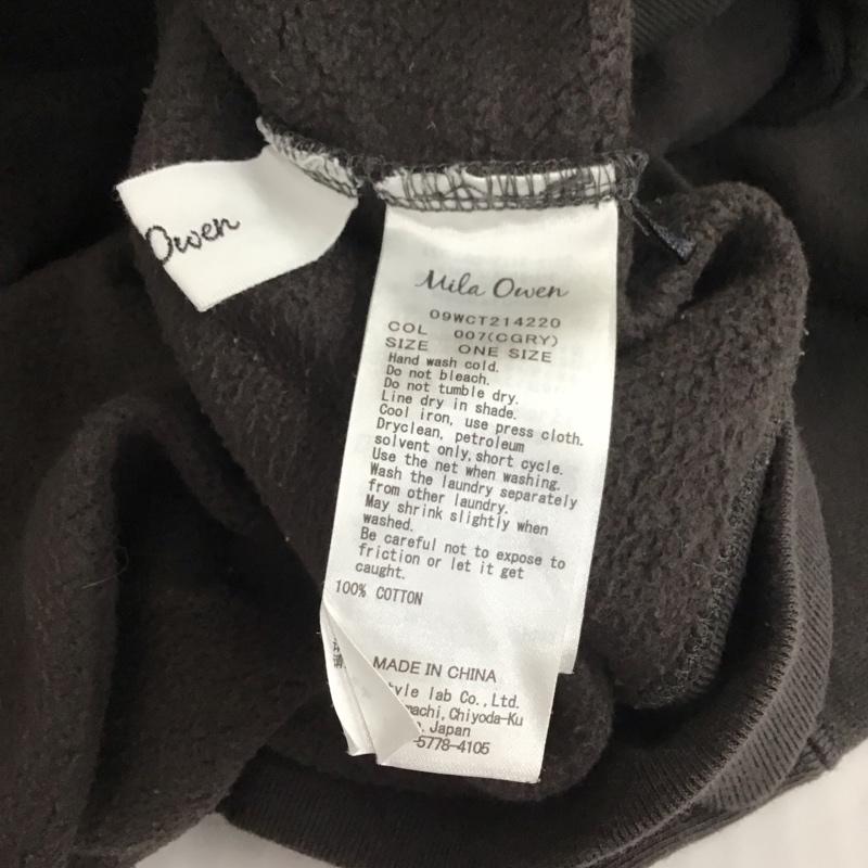 ミラオーウェン Mila Owen トレーナー 長袖 09WCT214220 プリント チャコールグレー / チャコールグレー / レディース USED 古着 中古 10110334