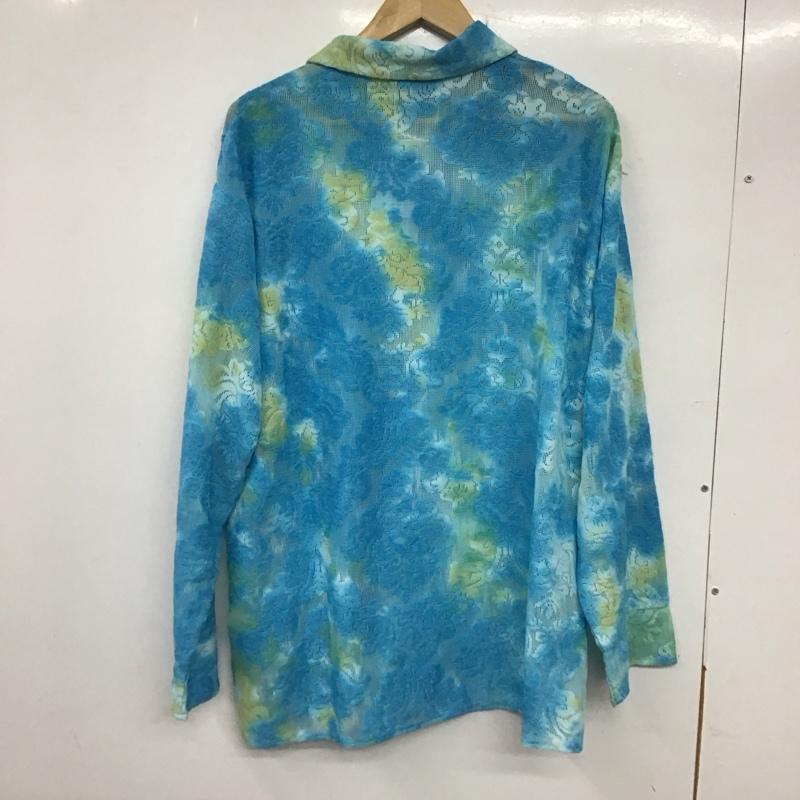 ジュエティ jouetie シャツ、ブラウス 長袖 082320400801 ヴィンテージライクレースシャツ M 青 / ブルー / レディース USED 古着 中古 10134199