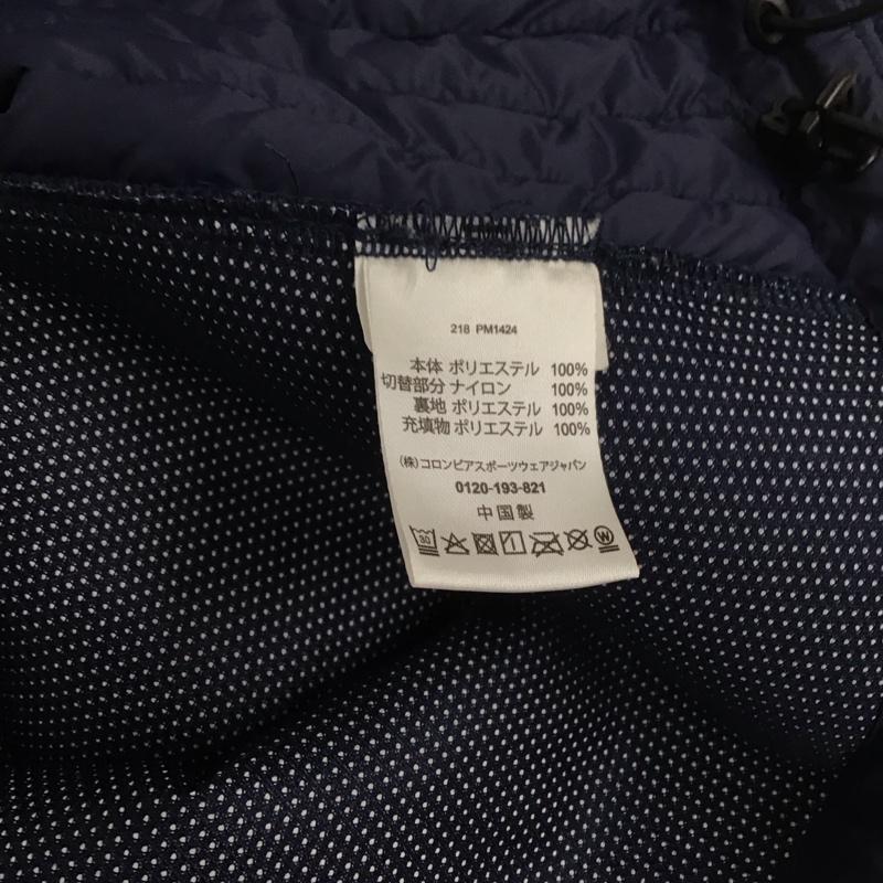 コロンビア Columbia ベスト ベスト 218 pm1424 ARCHERRIDGEVEST フリースベスト ジップアップベスト L ロゴ、文字 紺 / ネイビー / メンズ USED 古着 中古 10139763