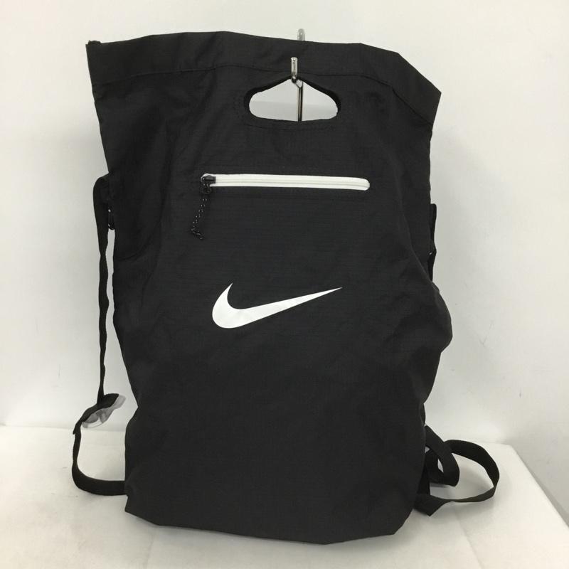 ナイキ NIKE ショルダーバッグ ショルダーバッグ DD1357 010 スタッシュ トート パッカブルデザイン 2WAY ロゴ、文字 黒 / ブラック / メンズ USED 古着 中古 10136698