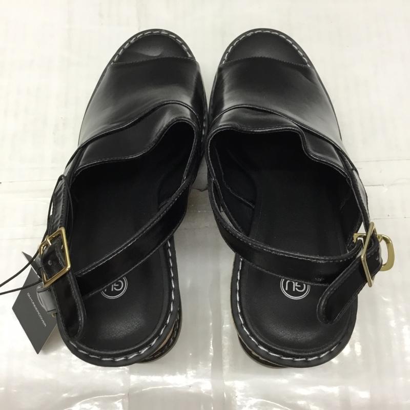 ジーユー GU サンダル サンダル UNDERCOVER ウェッジサンダル タグ付き XL XL 無地 黒 / ブラック / レディース USED 古着 中古 10120556