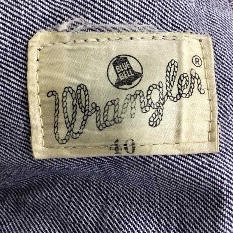 ラングラー Wrangler ジャケット、上着 ジャケット、ブレザー デニムジャケット Gジャン アウター カジュアルジャケット 40 無地 インディゴ / インディゴ / メンズ USED 古着 中古 10131217