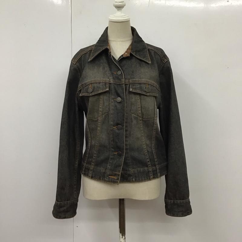 バーバリーロンドン Burberry London ジャケット、上着 ジャケット、ブレザー FC032-635 Gジャン デニムジャケット 38 無地 黒 / ブラック / レディース USED 古着 中古 10117386