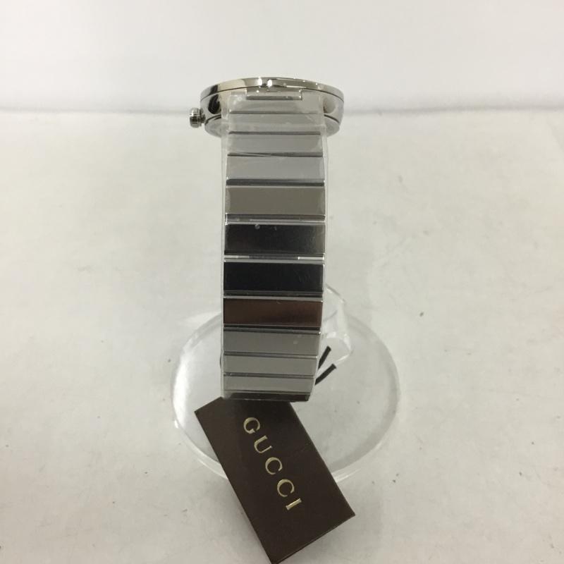 グッチ GUCCI 腕時計 アナログ(クォーツ式) YA133502 インターロッキングG ロゴ、文字 黒 / ブラック / X 銀 / シルバー / レディース USED 古着 中古 10134867