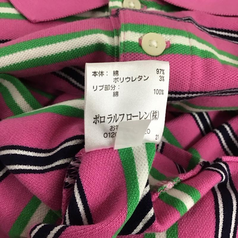 ポロゴルフラルフローレン POLOGOLF ポロシャツ 半袖 半袖ポロシャツ カラーシャツ 半袖カットソー M ボーダー柄 マルチカラー / マルチカラー / メンズ USED 古着 中古 10135473