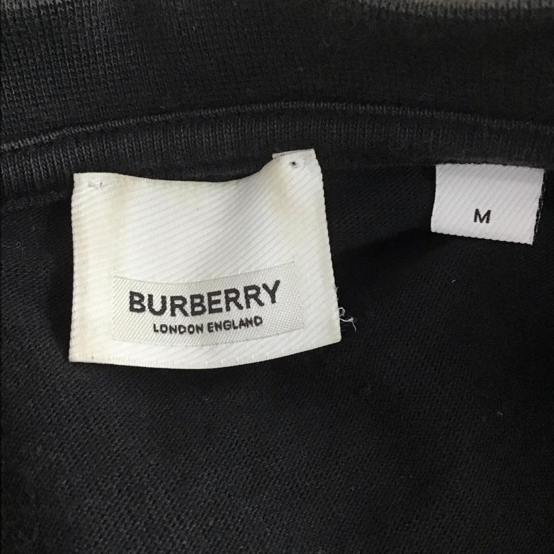 バーバリーロンドン Burberry London カットソー 長袖 長袖カットソー クルーネックカットソー ロングスリーブカットソー プリントTシャツ M プリント 白 / ホワイト / X 黒 / ブラック /  メンズ USED 古着 中古 10110390