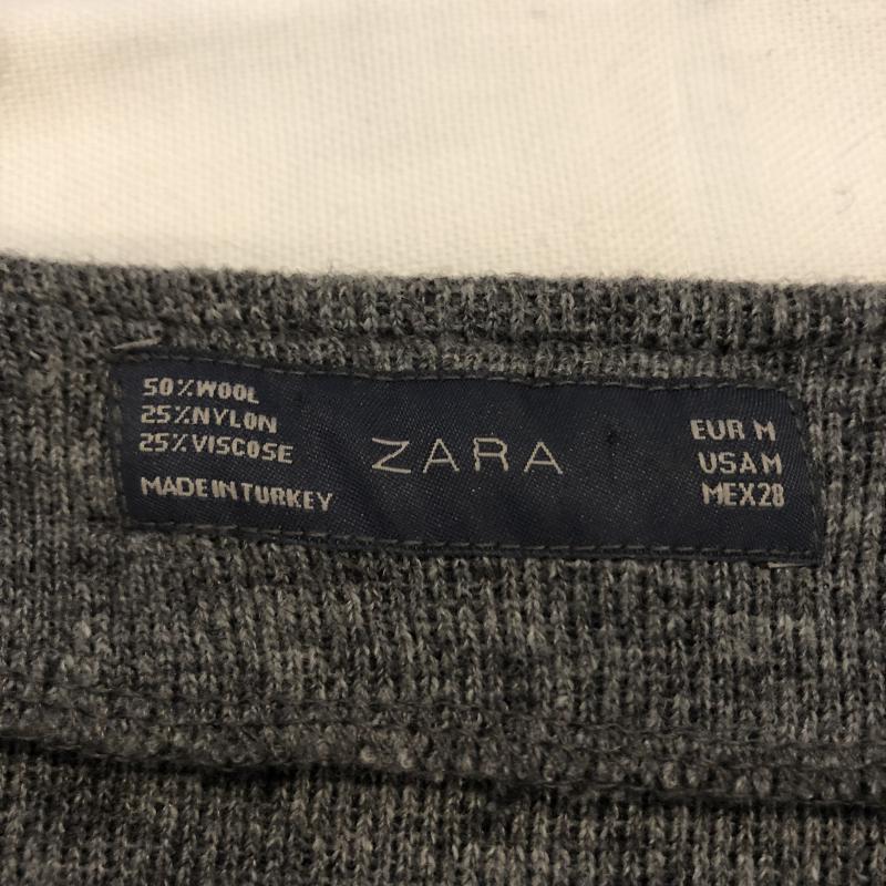 ザラ ZARA ジャケット、上着 ジャケット、ブレザー ニットジャケット M 無地 灰 / グレー / レディース USED 古着 中古 10012945