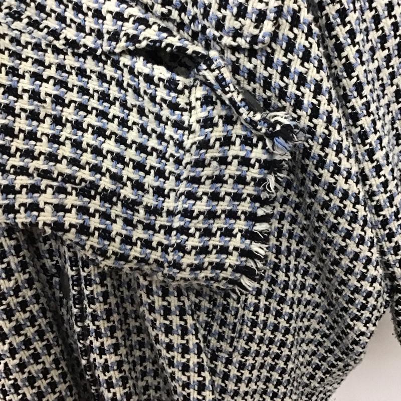 ザラ ZARA ジャケット、上着 ジャケット、ブレザー ツイード L チェック マルチカラー / マルチカラー / レディース USED 古着 中古 10120263