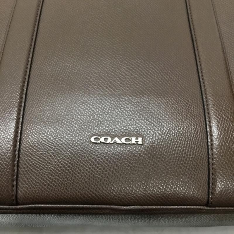 コーチ COACH ブリーフケース、書類かばん ブリーフケース、書類かばん ビジネスバッグ ショルダー 2WAY ロゴ、文字 茶 / ブラウン / メンズ USED 古着 中古 10121836