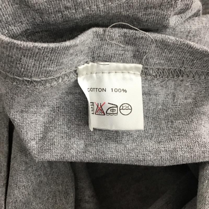 カットレート Cut-Rate Tシャツ 半袖 CR-13ST014 クルーネック バックプリント 胸ポケット タグ付き M ロゴ、文字 灰 / グレー / メンズ USED 古着 中古 10107547