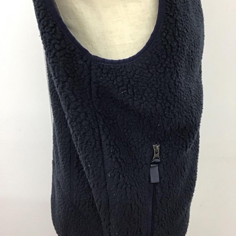 パタゴニア patagonia ベスト ベスト ベスト ノースリーブカットソー ジップアップベスト M ロゴ、文字 紺 / ネイビー / メンズ USED 古着 中古 10119491