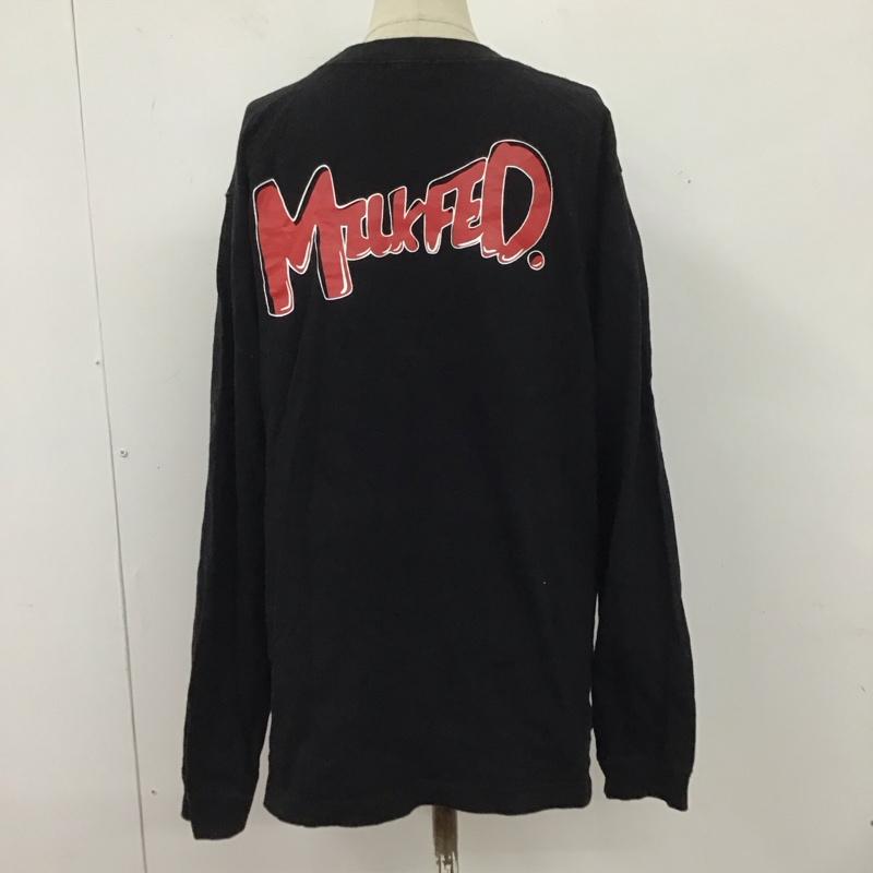 ミルクフェド MILKFED. カットソー 長袖 長袖カットソー プリントカットソー クルーネック プリント 黒 / ブラック / レディース USED 古着 中古 10125121
