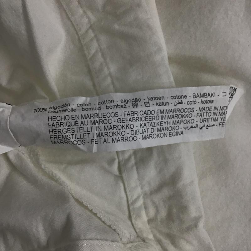 ザラ ZARA カットソー 半袖 半袖カットソー 無地Tシャツ クルーネックカットソー L 無地 白 / ホワイト / レディース USED 古着 中古 10143831