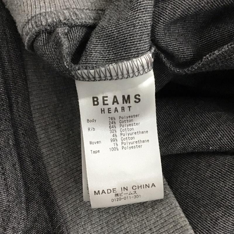 ビームス ハート BEAMS HEART パーカー 長袖 ジップアップパーカー 長袖パーカー カジュアルジャケット L 無地 灰 / グレー / メンズ USED 古着 中古 10139276
