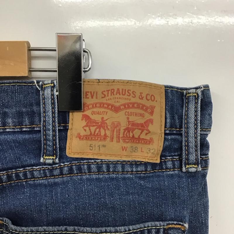 リーバイス Levi s パンツ デニム、ジーンズ 04511-1163 ストレッチ 511 W38 L32 38インチ 無地 青 / ブルー / メンズ USED 古着 中古 10139498