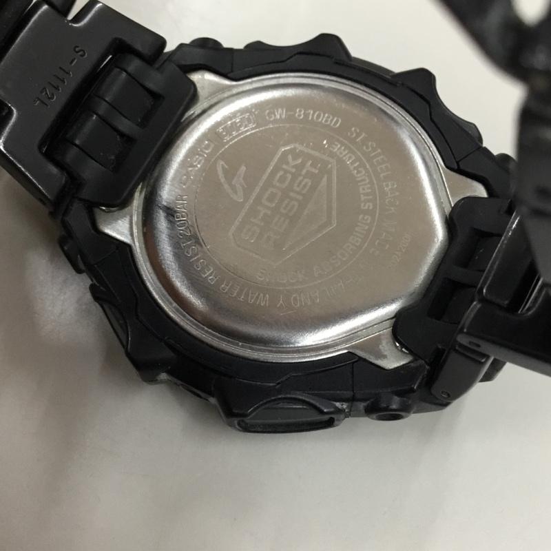 ジーショック G-SHOCK 腕時計 デジタル GW-810BD 電波ソーラー 箱有 ロゴ、文字 黒 / ブラック / メンズ USED 古着 中古 10106431