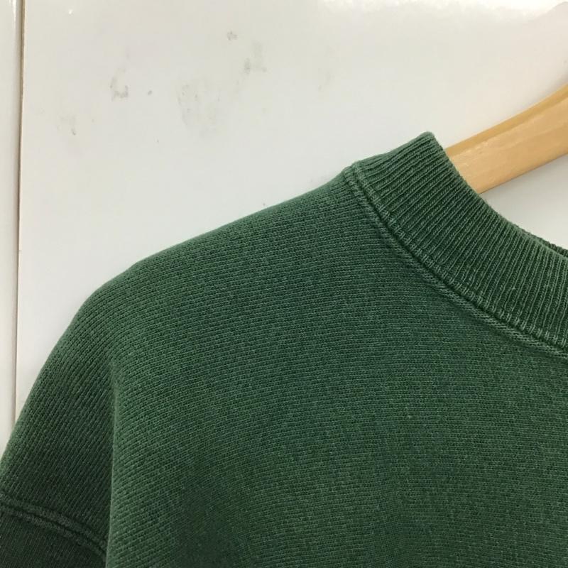 チャンピオン Champion トレーナー 長袖 長袖トレーナー スウェット クルーネック プルオーバー 90s XL ロゴ、文字 緑 / グリーン / メンズ USED 古着 中古 10132609