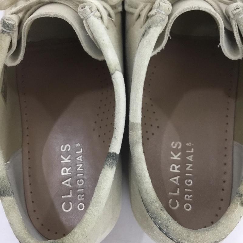 クラークス Clarks ブーツ ショートブーツ 261504907095 61214521 ワラビーブーツ カモフラ柄 UK9.5 US:10.5 無地 ベージュ / ベージュ / メンズ USED 古着 中古 10133286