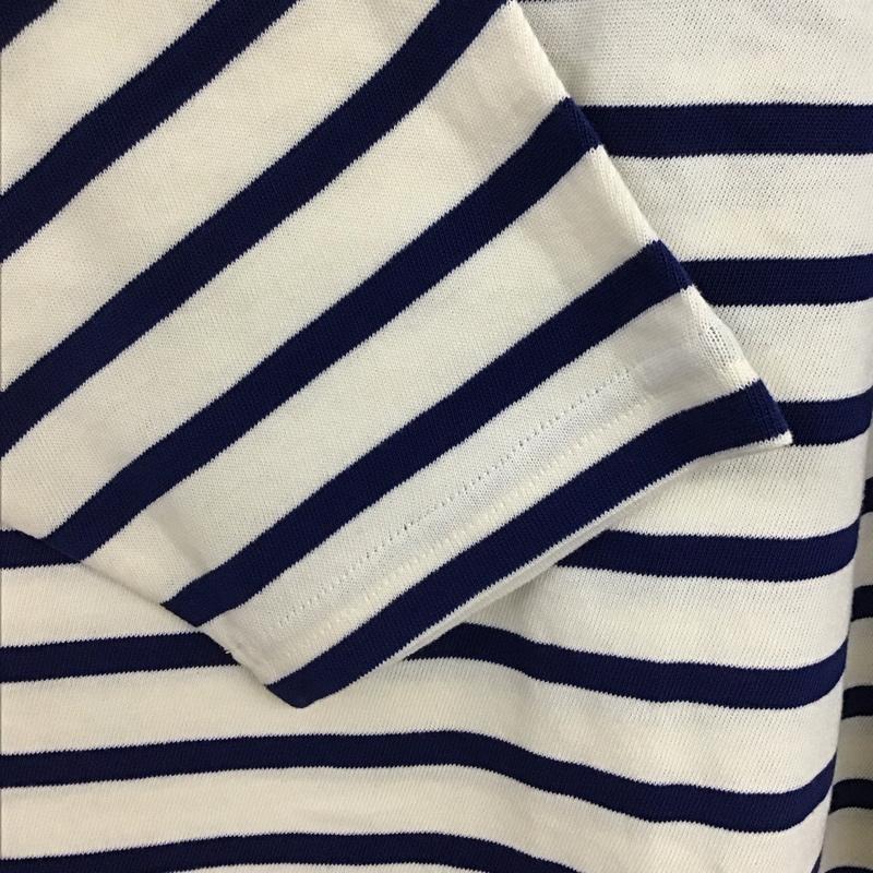ユナイテッドアローズグリーンレーベルリラクシング UNITED ARROWS green label relaxing カットソー 長袖 3217-175-4060 長袖ボーダートップス 長袖カットソー L ボーダー柄 青 / ブルー / メンズ USED 古着 中古 10133192
