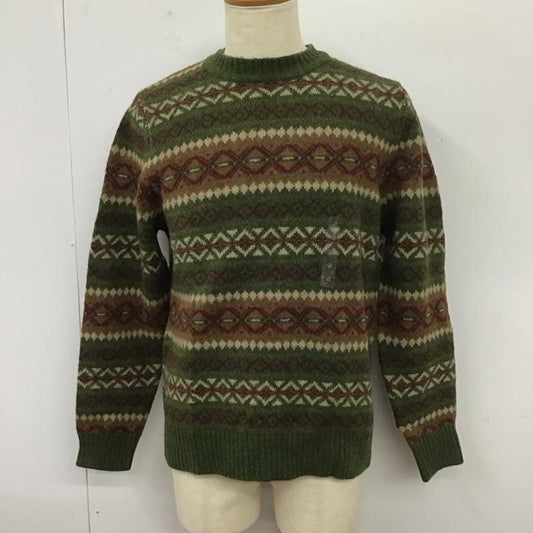 エルエルビーン L.L.Bean ニット、セーター 長袖 長袖ニットカットソー ニット セーター クルーネックニット S 総柄 マルチカラー / マルチカラー /  メンズ USED 古着 中古 10112543